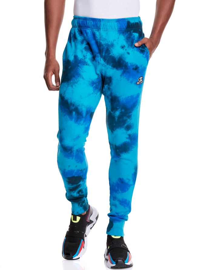 Jogger Champion Hombre - Astro Dye Embroidered C And Script Logo ( Azules/Negras ) 7439015-HL